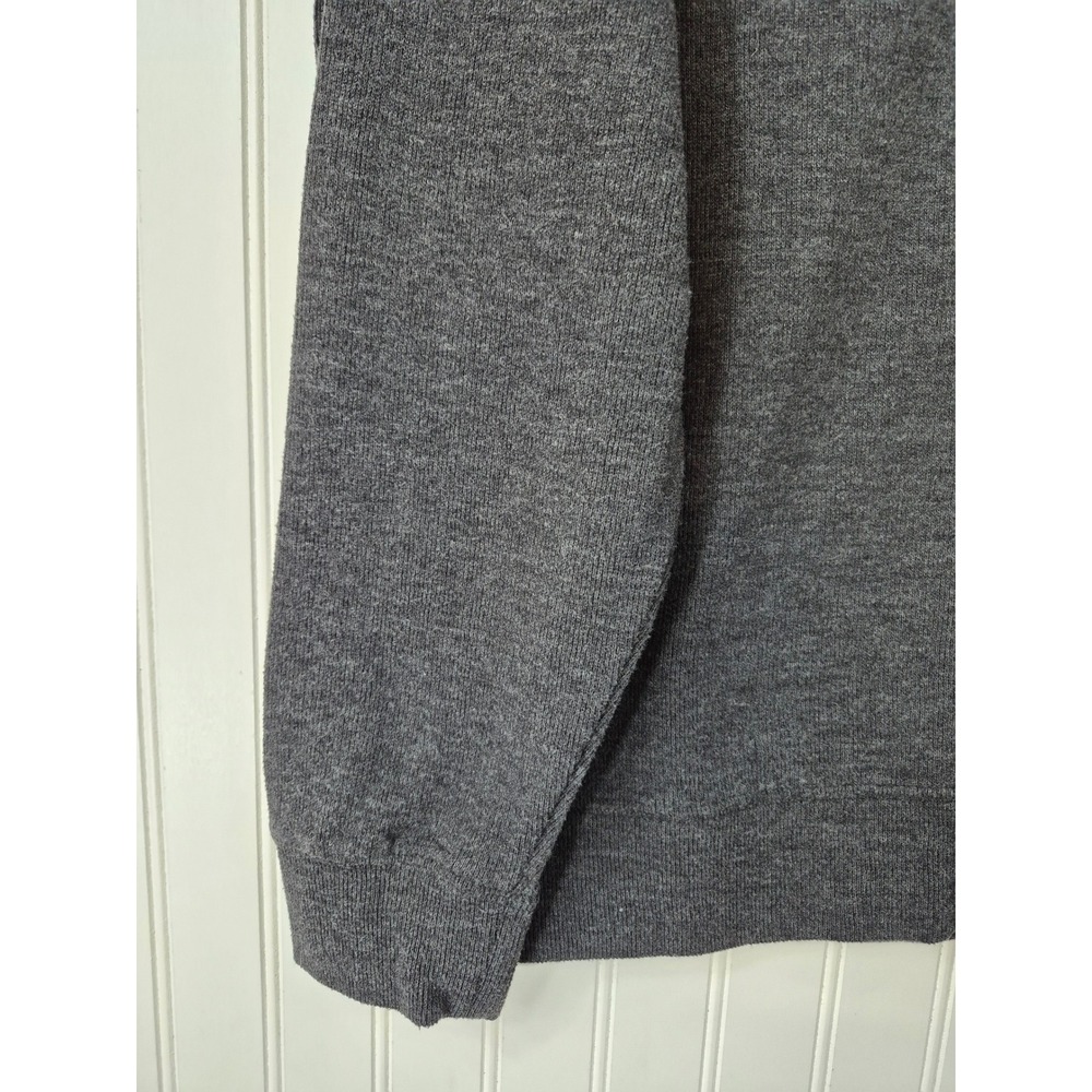 Lands End Mens Quarter Zip Pullover Sweater Gray Heather L 42-44 Cotton Blend - Picture 5 of 10